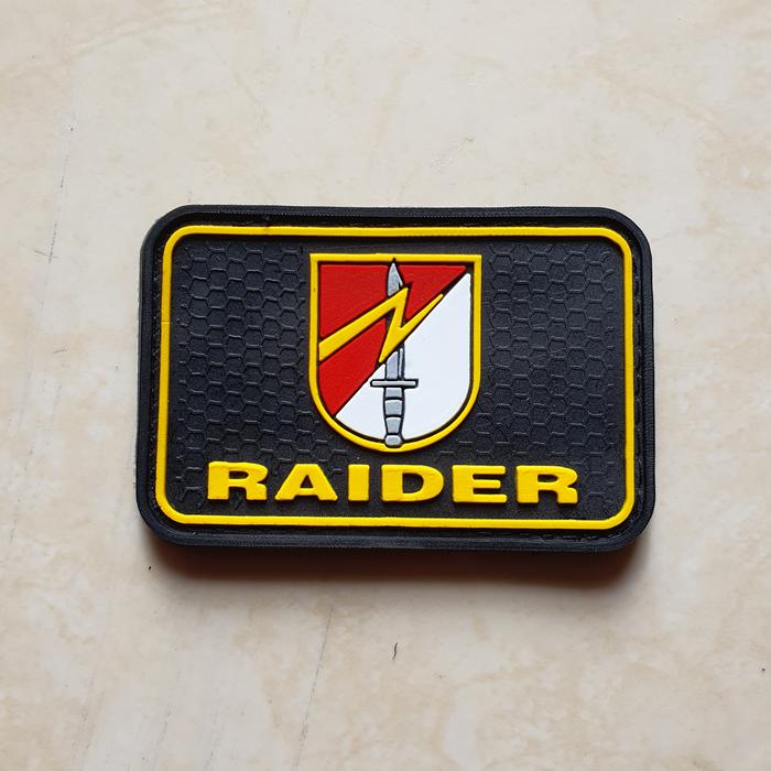Gambar patch rubber logo raider - tni - tempelan emblem karet velcro - logo raider dari arl collections undefined Tokopedia