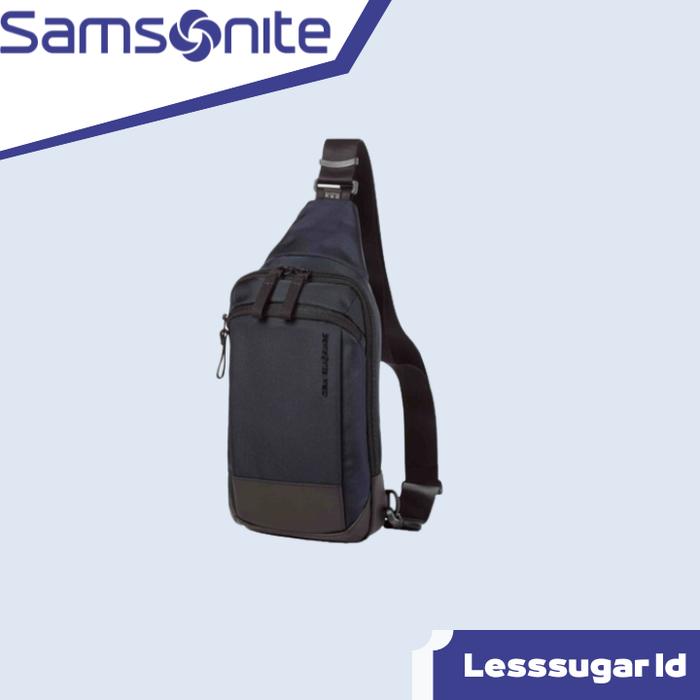 Tas Sling Bag SAMSONITE Red label Wyther Slingbag Pria Navy