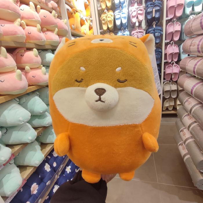 Shiba Plush Pillow Miniso Shiba Inu Mini Family Series-Sitting