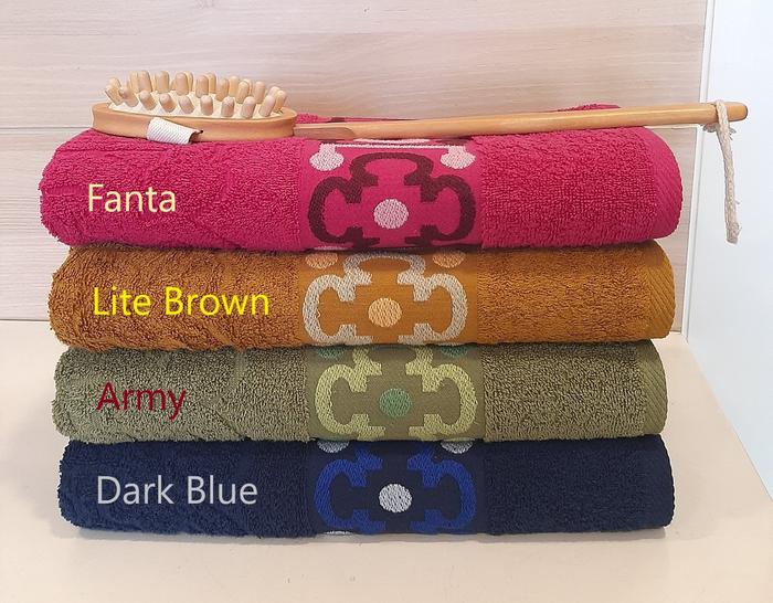 Gambar TERRY COTTON BATH TOWEL – PREMIUM Handuk – 100% Cotton 500GSM - 70X140, Lite Brown dari KINETIX Official undefined Tokopedia
