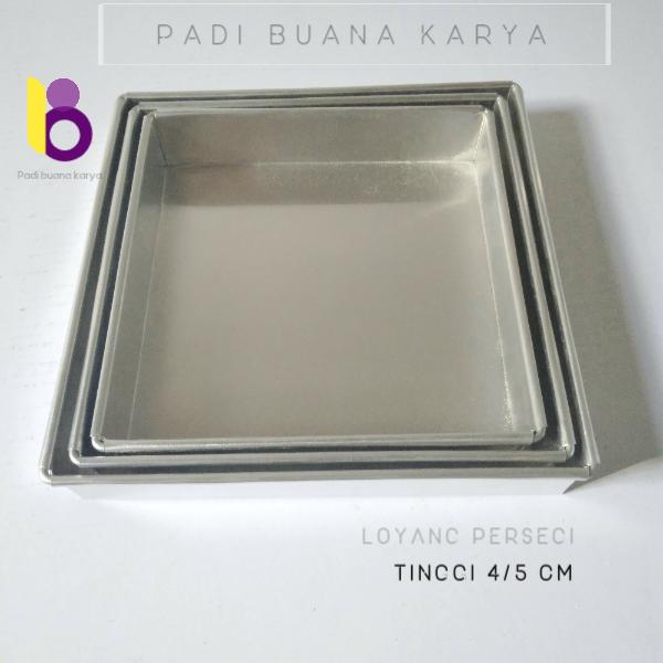 Gambar loyang persegi bolu gulung 20 22 24 tinggi 4cm loyang kotak - Tinggi 4 cm, 16 x 16 dari Padibuanakarya undefined Tokopedia