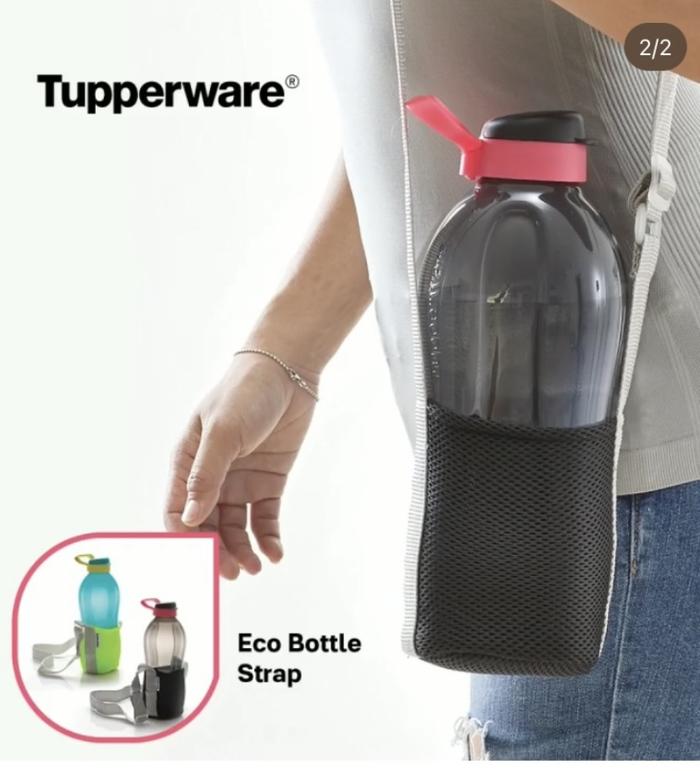 Gambar Tas botol minum Tupperware Eco Bottle Strap - Hitam dari Tokoantum undefined Tokopedia