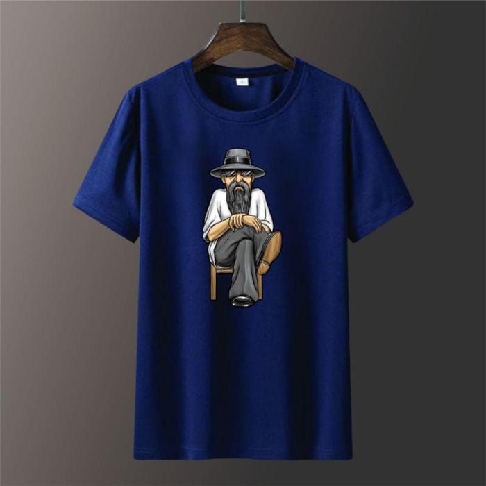 Gambar KAOS OBLONG PRIA M L XL XXL Gaya Kekinian size M L XL XXL Jumbo - Orang Tua Hitam, XXL dari NeatShop Bandung undefined 5 Tokopedia