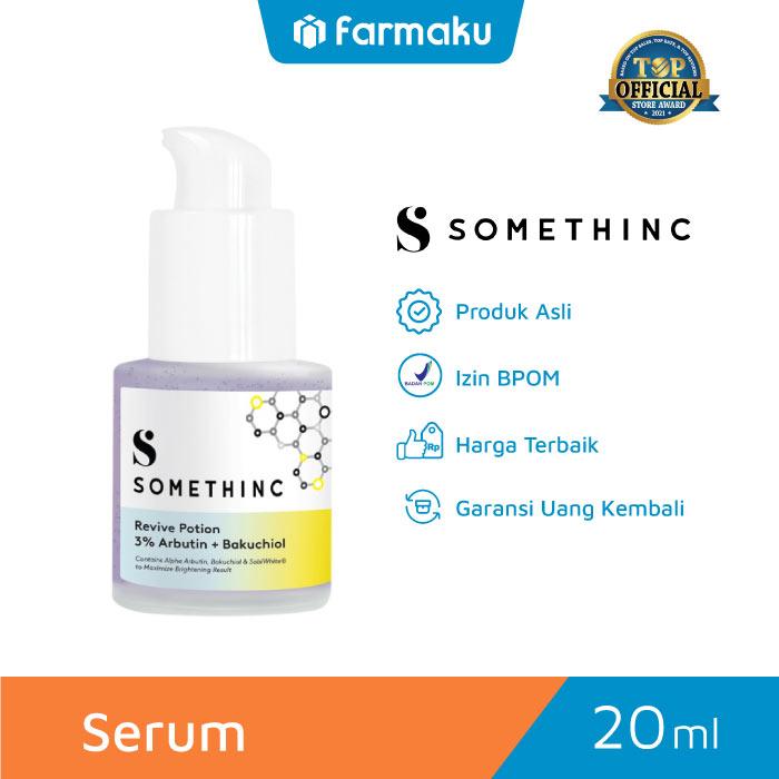 Gambar Somethinc Serum Revive Potion 3% Arbutin + Bakuchiol Botol 20 ml dari Farmaku undefined Tokopedia