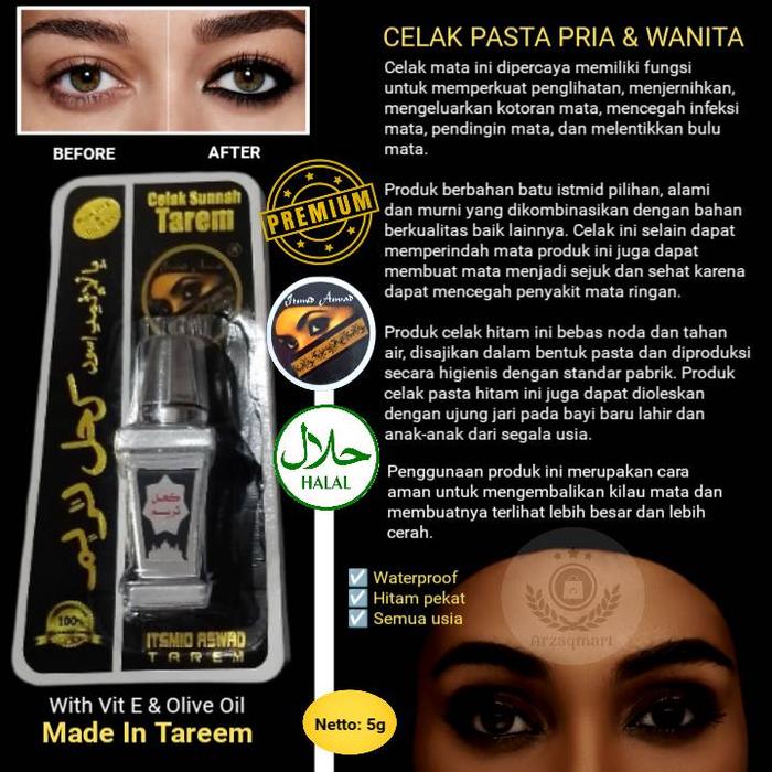 Gambar CELAK PASTA ITSMID ASWAD SUNNAH TAREEM dari ARZAQMART undefined Tokopedia