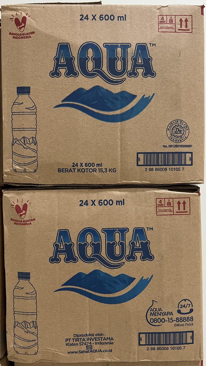 Gambar Aqua Botol Sedang/Tanggung 600ml Karton dari START Jogja undefined Tokopedia