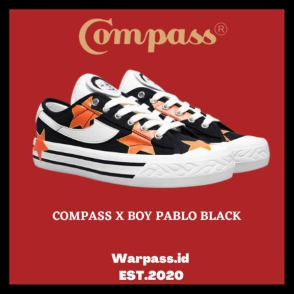 Gambar Sepatu Compass X Boy Pablo ORIGINAL [BNIB] - BLACK, iklan dari warpass id undefined Tokopedia