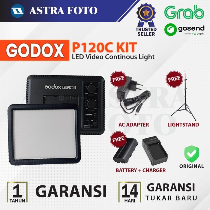Gambar Paket Lengkap Godox P120C LED Video Continous Light - P120 C dari Astra Foto undefined Tokopedia