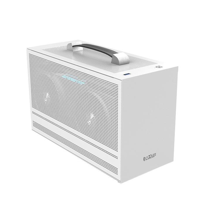 Gambar PCCOOLER Mini i100 PRO Mesh With Riser Gaming Case - WHITE dari Edycom undefined Tokopedia