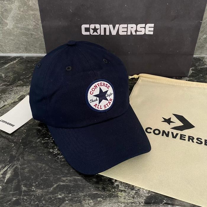 Gambar Topi Converse Full Navy Navy Original Free Paperbag Converse - Navy, All Size dari kelontongstyle undefined Tokopedia