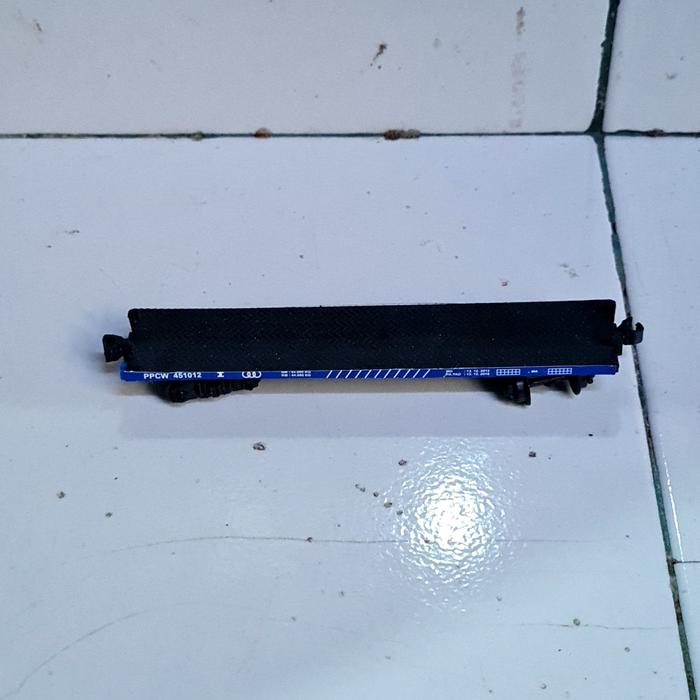 Gambar Miniatur gerbong datar PPCW skala HO railking - GD 52ton dari mang irin miniatur undefined Tokopedia