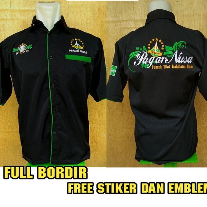 Gambar kemeja pagar nusa termurah - Hitam, L dari olshop pencak silat undefined Tokopedia