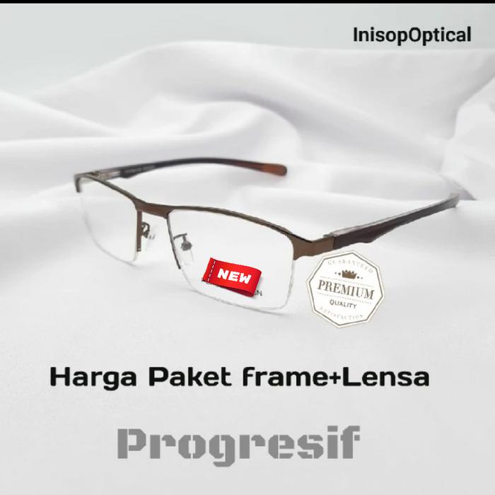 Gambar Kacamata progresif Qualitas premium lensa supersine/photocromic - Cokelat, supersine -/+ dari InisopOptical undefined Tokopedia
