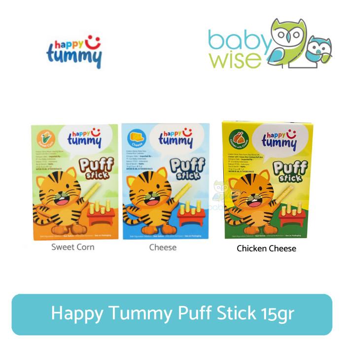 Jual Happy Tummy Puff Stick 15gr Snack Anak Bayi Sweet Corn