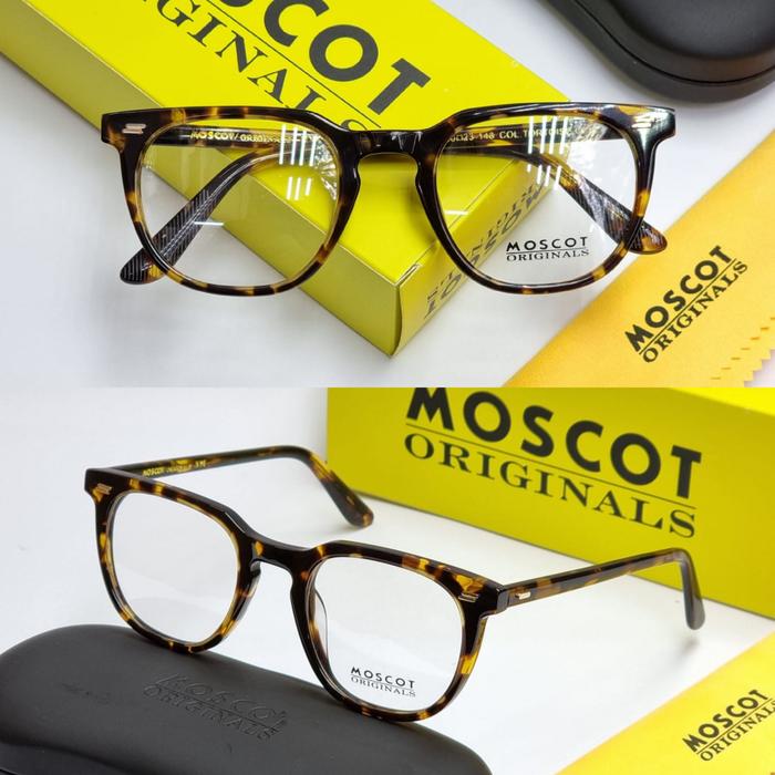 Gambar frame kacamata minus kotak pria wanita moscot tatah premium quality - Tortoise Glosy dari Optik Citi Eyewear undefined Tokopedia