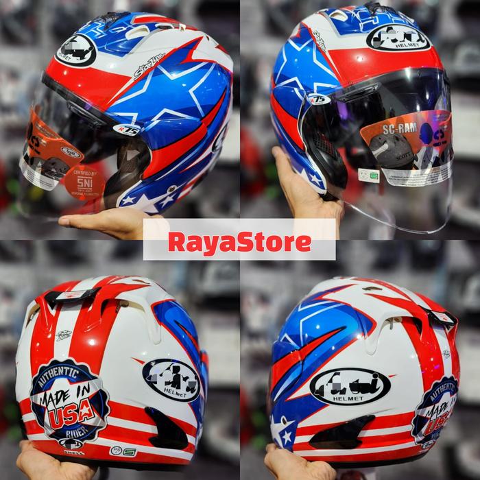 Helm Scott Arai Ghost Green Jual Helm Scott Ram Sz Nicky Hayden Sb
