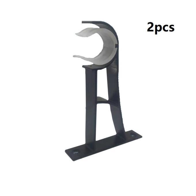 Gambar Murah 2pcs Tiang Gorden Bracket/Hook Penyangga Tiang Batang Gorden - Hitam dari jayastorr undefined Tokopedia