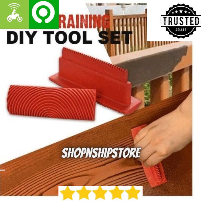 Gambar WOOD GRAINING TOOL PAINT BRUSH - KUAS PEMBENTUK MOTIF KAYU dari shopNshipstore undefined Tokopedia