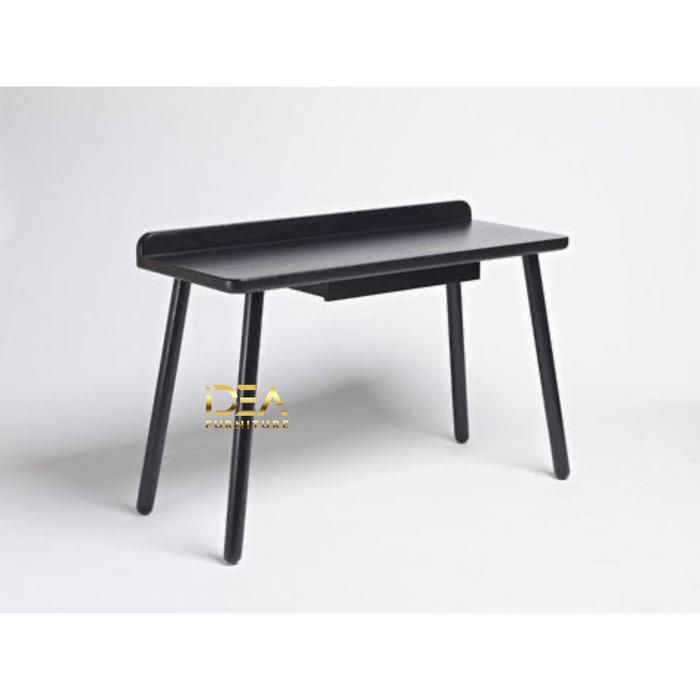 Gambar Meja Kantor / Meja Kerja / Meja Belajar / Desk Table Kayu Jati - Hitam dari Idea furniture jepara undefined Tokopedia