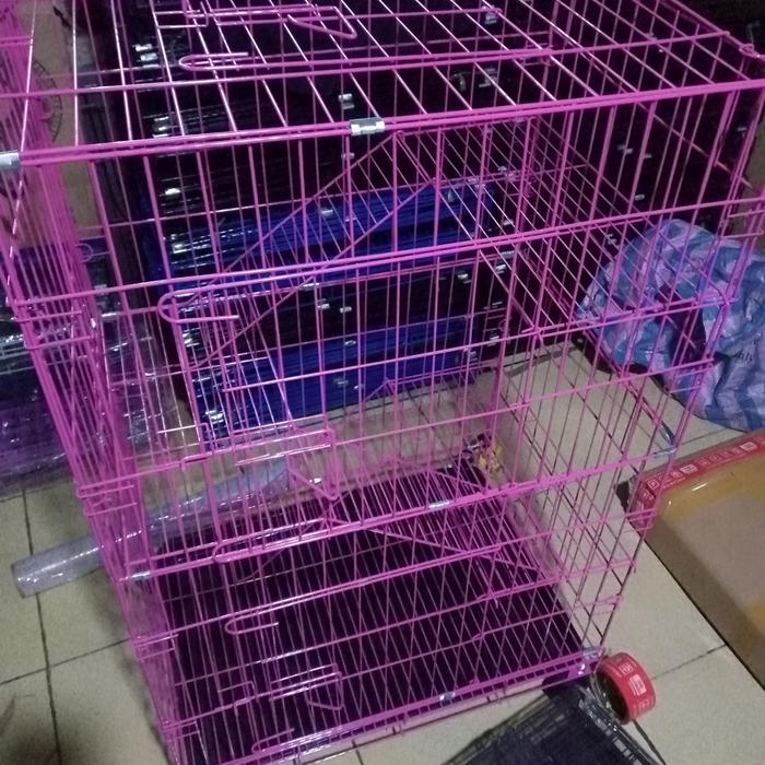 Gambar kandang kucing tingkat 4 extra jumbo xxl 130x90x60 - pink, XXL dari apasajashop19 undefined Tokopedia