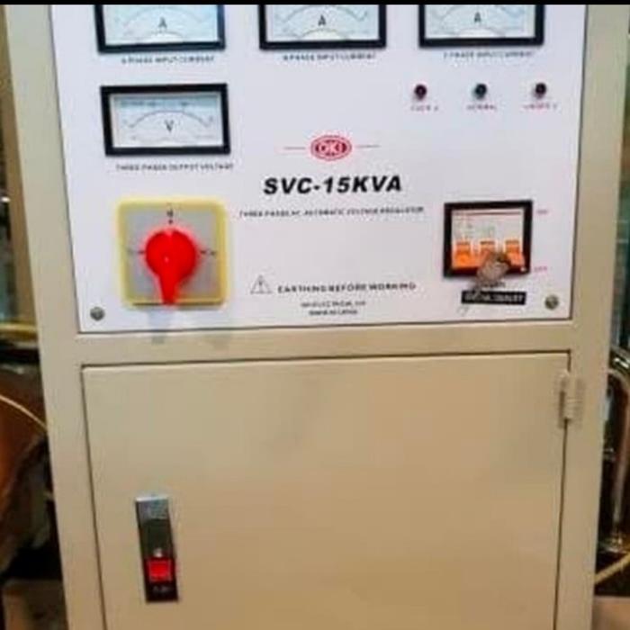 Gambar Stabilizer Stabiliser 15000 Watt Stavol OKI 15000N 3 Phase Ori 100% dari Dunia Kabel undefined Tokopedia