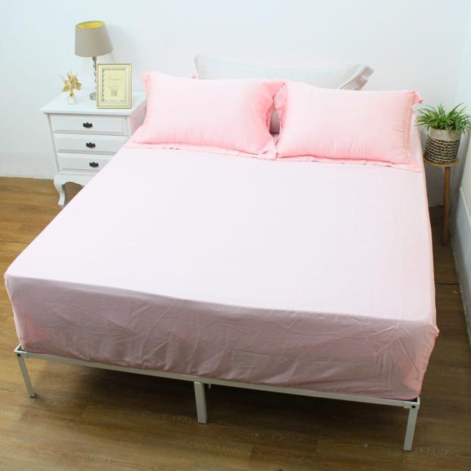 Gambar Spesial Sprei Polos Tencel Sutra Organic Soulmate Bedsheet - Pink, 120x200x40 dari ratna juliaa undefined Tokopedia