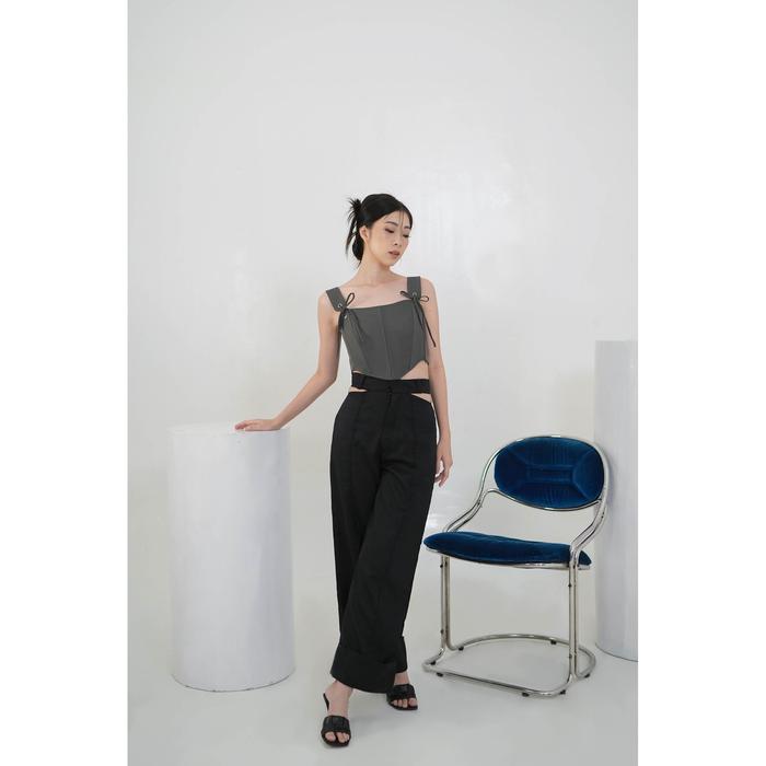Gambar Mafie Pants in Black - S dari Irisea Official undefined Tokopedia