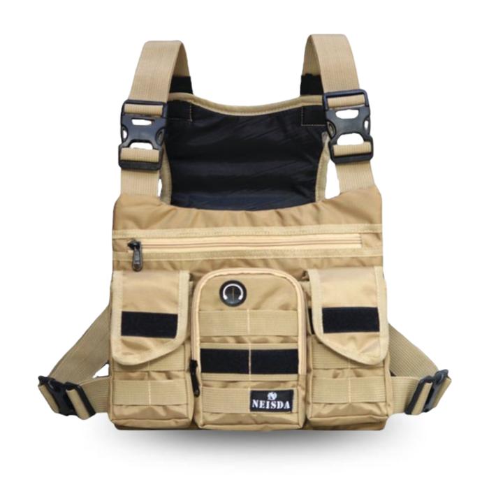 Gambar Tas Dada Pria Emerlan Chest Rig Bag Tas Dada Tactical Tas Dada - cream, All Size dari armystore.project undefined Tokopedia