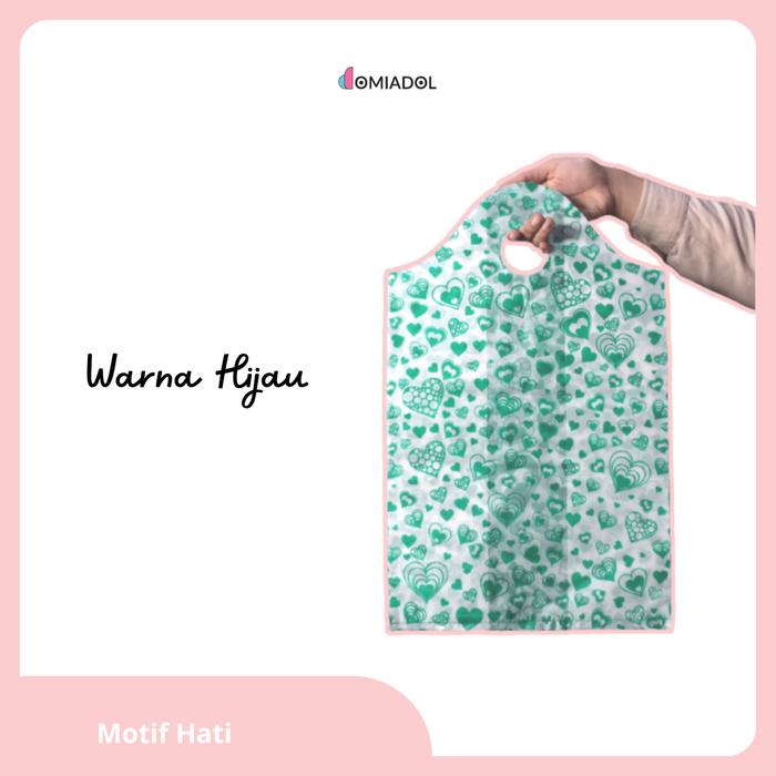 Gambar Kantong Plastik Dus Nasi Motif Hati - Ukuran 28x48 Cm - 50 Pcs - Hijau dari domiadol undefined Tokopedia