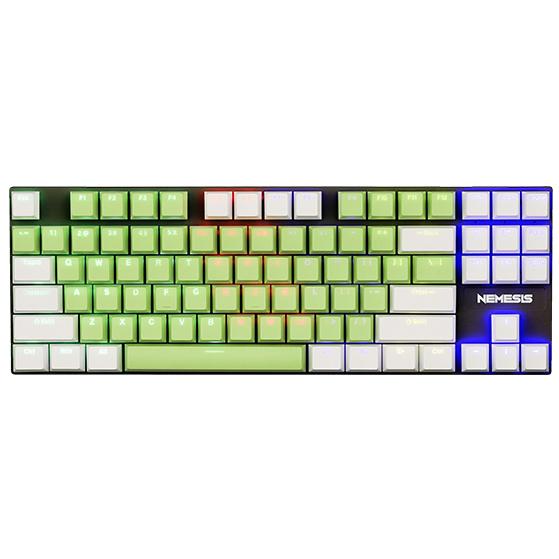 Gambar Keyboard Gaming Mechanical NYK Nemesis MKN-01 EZALOR - Green-White, Switch Brown dari Starcomp Origin undefined Tokopedia