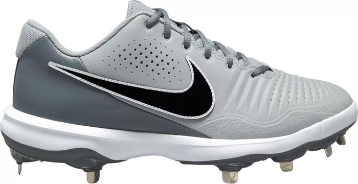 Sepatu Baseball Nike Alpha Huarache Varsity Low Baseball Cleats  Abu-abu, 42