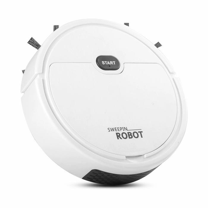 Gambar VACUUM ROBOT 3 in 1 Sapu Pel Sedot Debu Lantai SMART SWEEPING ROBOT - Putih, TANPA TAMBAHAN dari ORAKI CCTV undefined Tokopedia