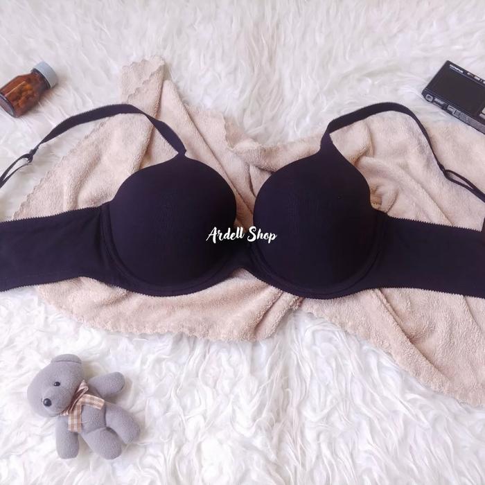 Gambar BRA AMBRIELLE COTTON WIRE FULLCOVERAGE BUSA TIPIS PAKAIAN DALAM WANITA - Black, 38D dari ardell2009 undefined Tokopedia