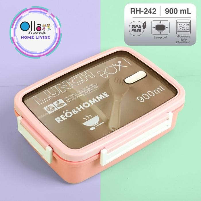 Gambar Lunchbox Seri Valentine Gift Kotak Makan & Hadiah Color Pink - Paket 1 - E.RH242 dari Ollahomeliving undefined Tokopedia