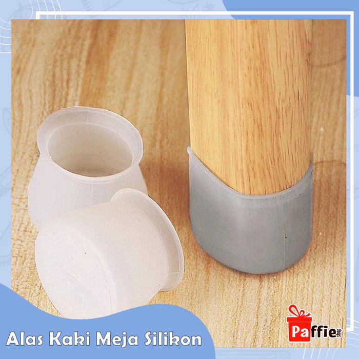 Gambar Alas kaki meja silikon anti slip gores 4pcs pelindung kursi furniture - Putih, 1 PCS dari Paffie Shop Grosir undefined Tokopedia