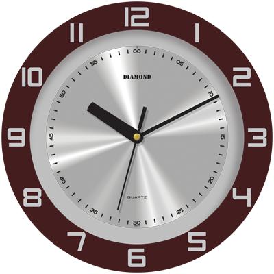 Gambar Jam Dinding Diamond 202T - Brown dari Nature Decor undefined Tokopedia