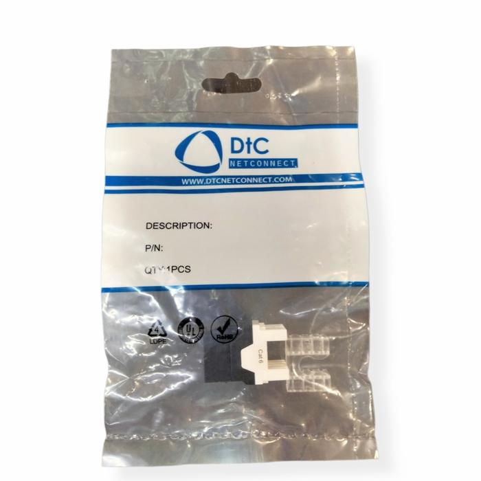 Gambar DTC Modular Jack Cat.6 Cat6 - Hitam dari Exadaya Loka Niaga undefined Tokopedia