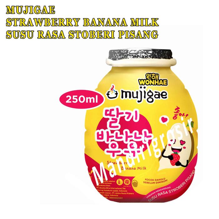 Gambar Banana Milk* Wonhae Mujigae* Minuman Susu* 250ml - Strawberry Milk dari MD mandiri undefined Tokopedia