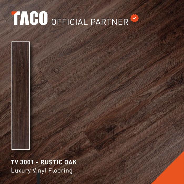 Gambar TACO WOOD SERIES Vinyl Flooring Lantai - Vinyl Plank TACO Tebal 3mm - TV-3001 dari Kaspea Bangunan Store undefined Tokopedia