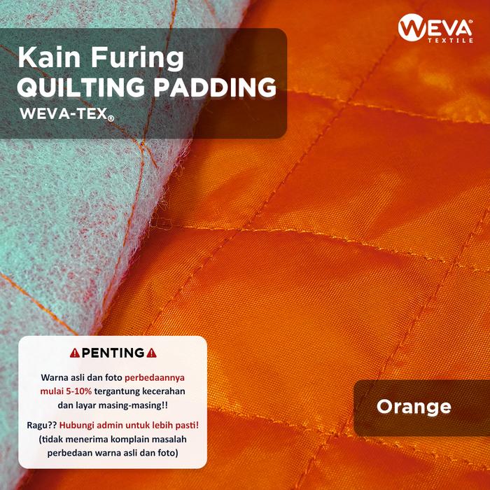 Gambar Kain Quilting Padding Furing 2 oz Bahan Kain Dalaman dan Luaran Jaket - Orange dari Weva Textile undefined Tokopedia
