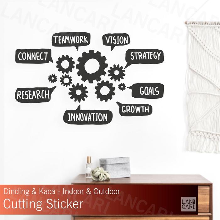 Gambar Cutting Stiker motivasi office dekorasi Kantor Stiker Dinding Kaca - XL, Hitam Doff dari LANCARI ID undefined Tokopedia