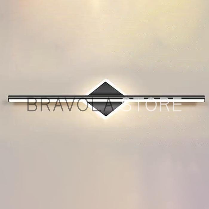 Gambar Lampu wastafel LED hias kaca rias dekorasi ruang kamar mandi bar 5717 - Hitam, L.40 dari Bravola undefined Tokopedia