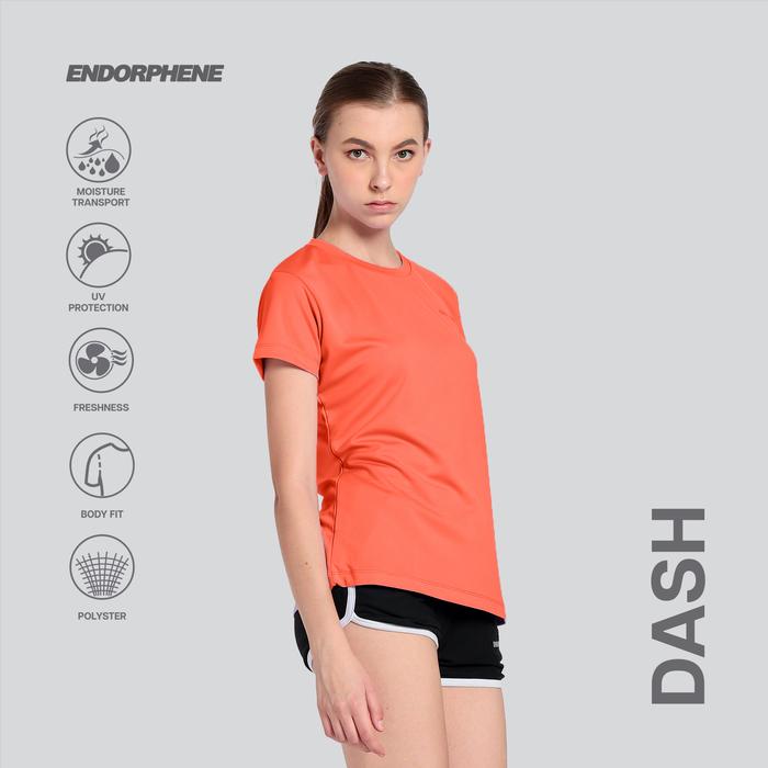 Gambar Baju Kaos Sport Dry Fit Women Running Baju Olahraga Lari Gym Wanita - Bright Orange, M dari RUNNER INDONESIA undefined Tokopedia