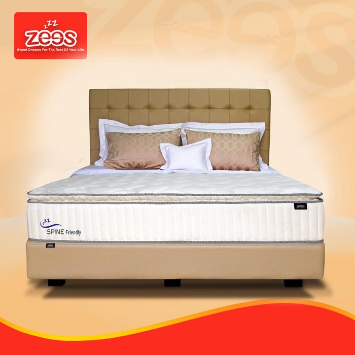 Gambar Zees Springbed Tipe Spine Friendly, off white Blue - Mattress Only - 100 x 200 dari Zees Mattress Gallery undefined Tokopedia