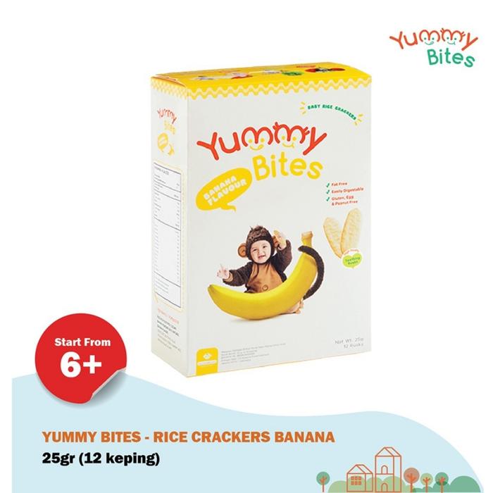 Gambar Yummy Bites Rice Crackers Banana 25 g dari Unlimited Wants undefined Tokopedia