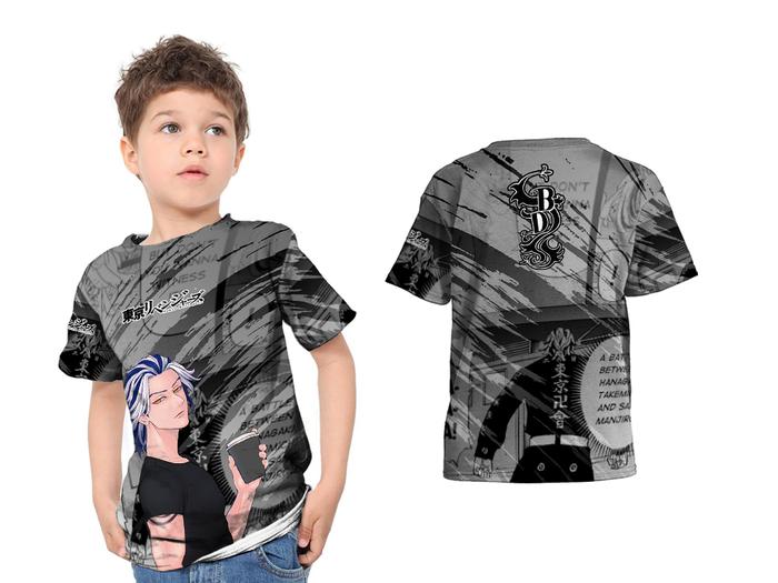 Gambar Baju Kaos Anak Anime Tokyo Revengers Taiju Shiba Black Dragon Printing - 002, L dari 301KIDS undefined Tokopedia
