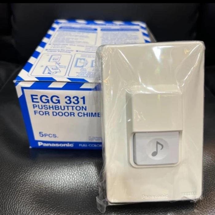 Gambar paket set bel dan knop bell listrik rumah panasonic - KNOP EGG 331 dari eco led lighting undefined Tokopedia