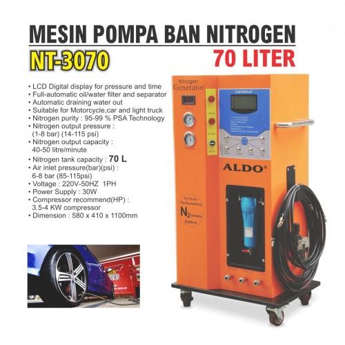 Gambar Mesin Pompa Ban Angin Nitrogen 70 liter 70L NT-3070 ALDO dari Anak Situansan undefined Tokopedia