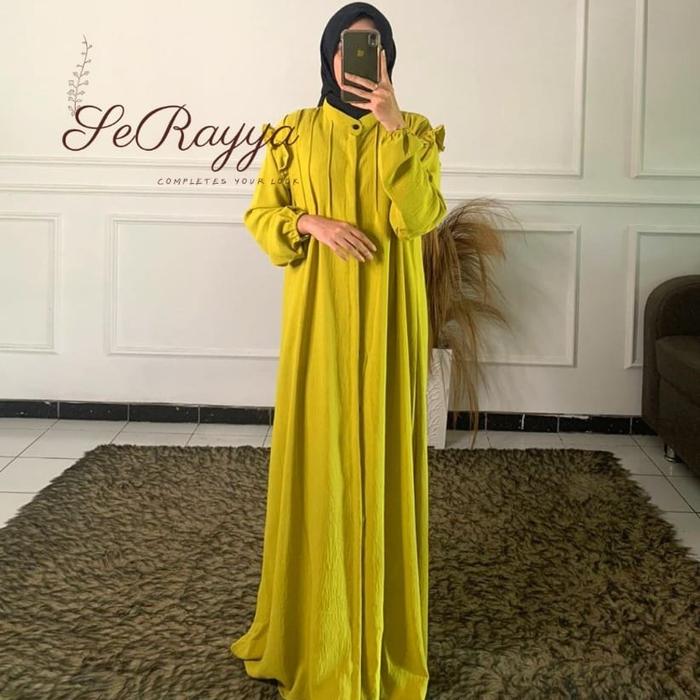 Gambar Thiara Maxy Gamis Wanita Premium Thiara Maxy Dress Bahan Premium - Lemon dari Azahra99 undefined Tokopedia