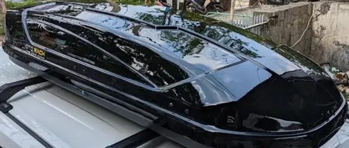 Gambar Roofbox / Roof Box Otorack Pro Series / Limitless / Roof Box 650 L - Black Glossy, Tidak Pake Kayu dari OTO aksesoris undefined Tokopedia